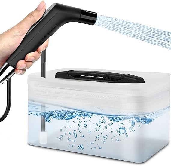 Portable Electric Bidet, Portable B-idet for Travel Rechargeable with 2.3L Water Tank, Mini Handheld High Pressure B-idet Sprayer P-ortable for Bathroom, RV Car Camping