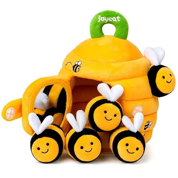 JoyCat Baby Toys 6-12 Months, Beehive Toy with 5 Sensory Bees, Baby Gift