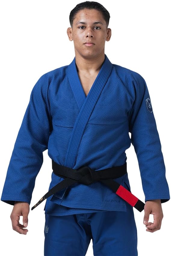 KINGZ Balistico Mens Jiu Jitsu Gi IBJJF 2024 Legal, Pearl Weave Jacket & 8 oz Ripstop Pants
