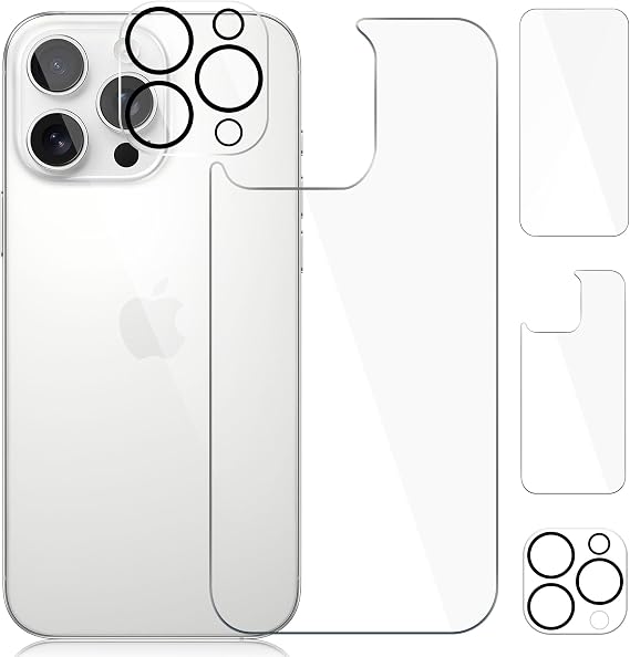 [3 Pack] Screen Protector for iPhone 16 Pro,iPhone 16 Pro Camera Protector, iPhone 16 Pro Front and Back Screen Protector Tempered Glass Protective Film(6.3")