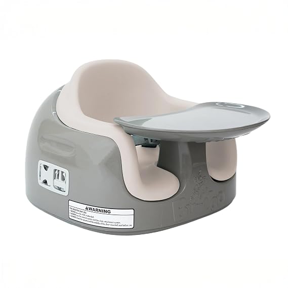 Bumbo 3-in-1 Infant Multi-Seat & Tray, 6-36 Months, Breige/White Sand