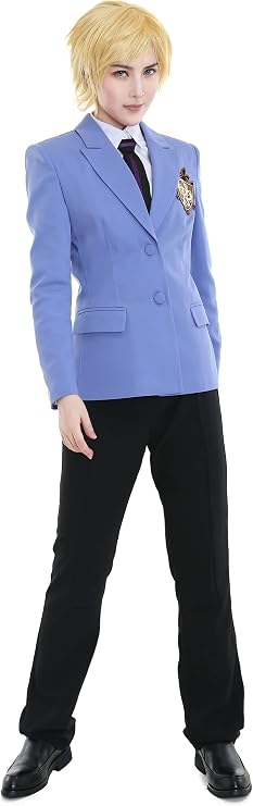miccostumes Women's High School Host Club Cosplay Costume School Uniform Set Jacket Shirt with Tie