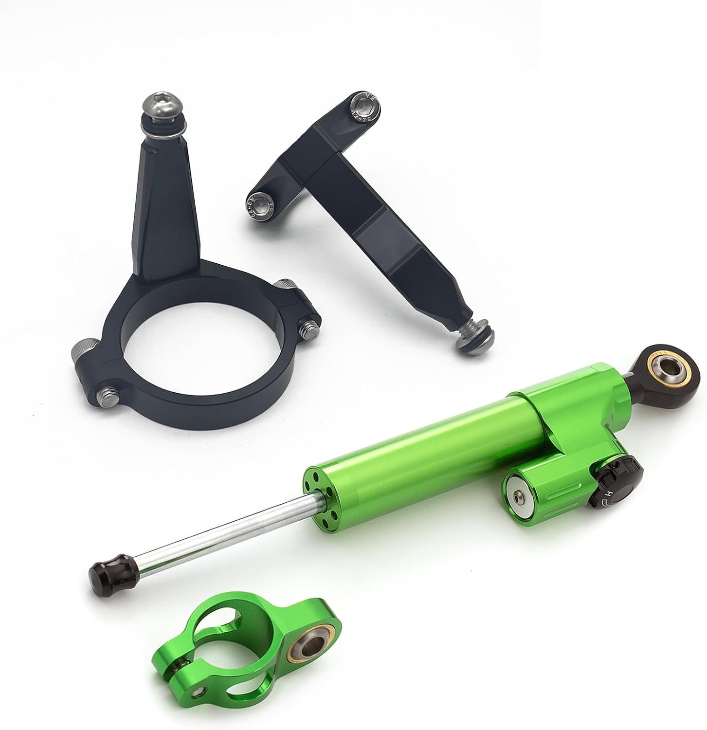 For NINJA ZX-4R ZX-4RR ZX4R ZX4RR 2023-2025 Motorcycle Steering Damper Stabilizer Buffer Control Bar With Mounting Bracket Support Kit Full Set