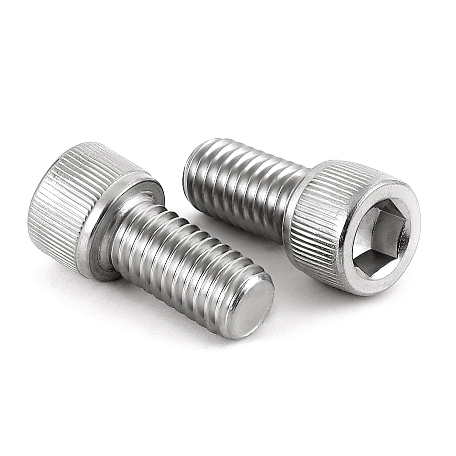 MewuDecor 38-16 x 1 Socket Head Cap Screws, Allen Socket Drive, Stainless Steel 18-8, Full Thread, Bright Finish, Machine Thread, 10 PCS