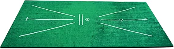 Golf Hitting Mat Rubber Backing Golf Hitting Mat for Swing Path Feedback/Detection Batting, Golf Gifts for Men/Women for Home Indoor Outdoor