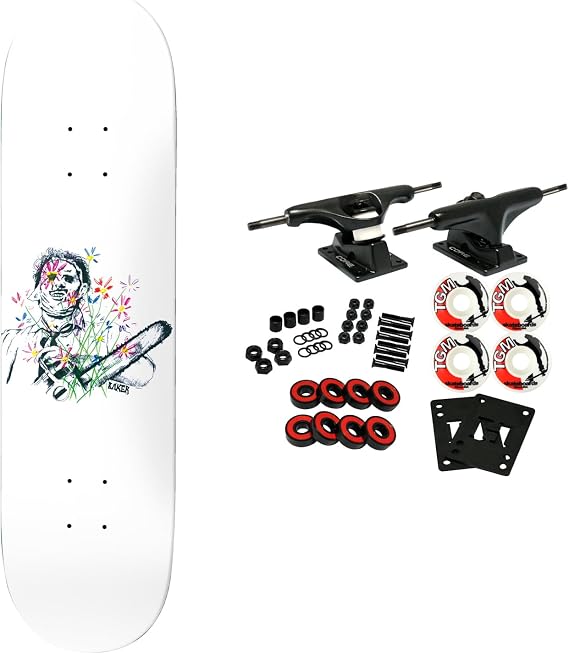Baker Skateboard Complete Casper Brooker Texas Flowers White 8.5" x 32"