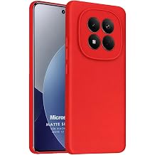 Microsonic Matte Silicone Xiaomi Redmi Note 15 Pro 5G için Kılıf Kırmızı [Redmi Note 15 Pro 5G ile Uyumlu Kılıf - Kırmızı]