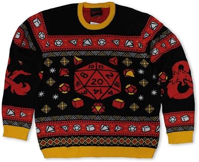 ThinkGeek Geeknet Dungeons and Dragons Sweater