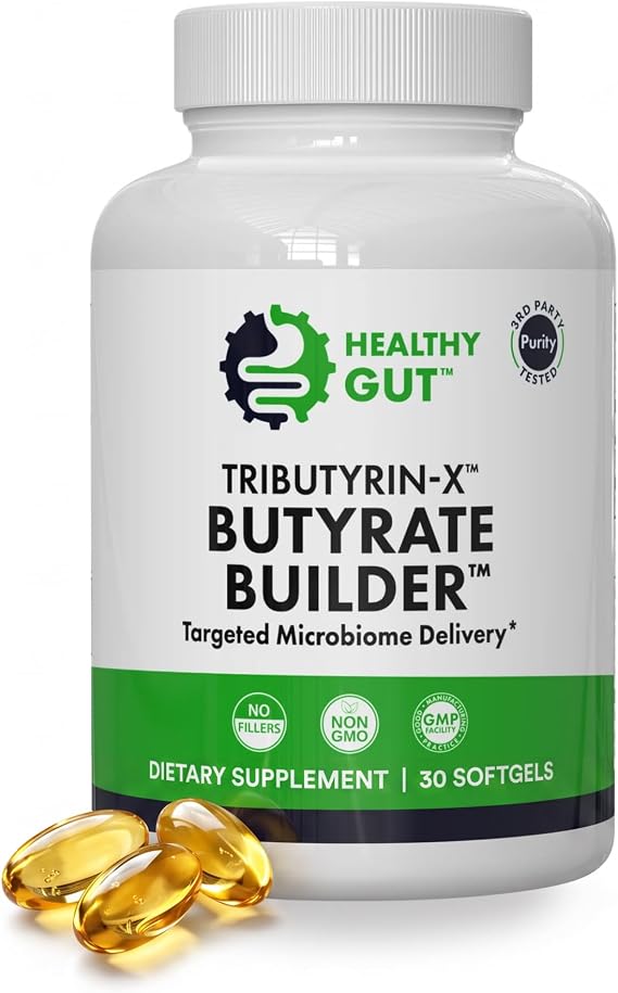 Healthy Gut Tributyrin-X | Bioavailable Butyrate Supplement | 30 Servings