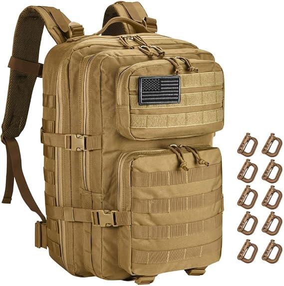 Black Tactical Backpack, Military Backpack, Molle Backpack