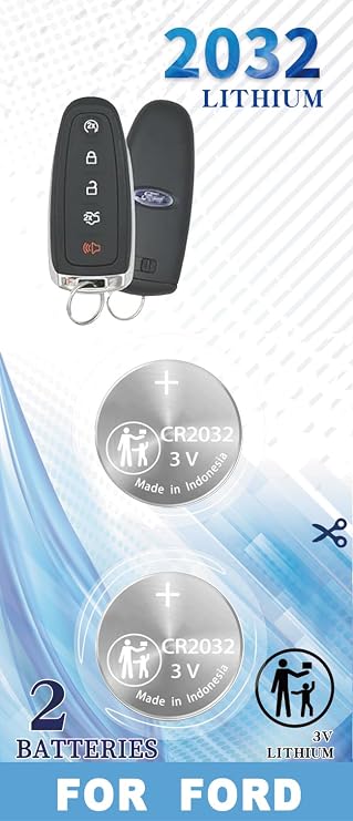 Key Fob Battery Ford F150 Escape Focus Explorer Fusion Expedition Taurus Fiesta Econoline Flex Edge Transit Mustang Ranger EcoSport for Lincoln Navigator MKS MKT MKX Remote Fobs