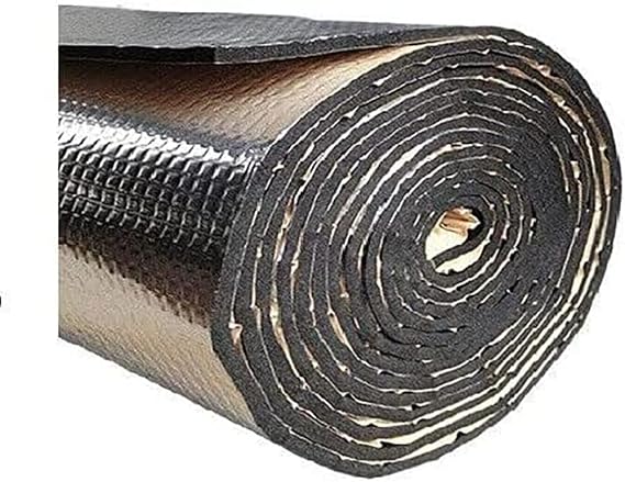 Thermal Heat Guard Sound DEADENING Adhesive Reflective AUTO Insulation CAR Truck Van SUV RV Vehicle Sound Deadener MAT PAD Exhaust Muffler Hood Door Trunk Waterproof 1/4INCH Thick (4ft x 15ft)