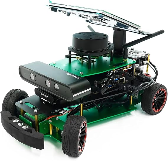 Yahboom Jetson Xavier NX AI Smart Robotic Car Kit for Teenagers Adults Voice Recognition Conversation, Autopilot, AI Recognition (R2 Ultimate Ver with Xavier NX(8G))