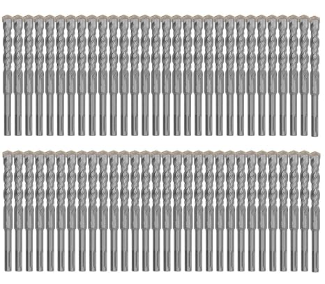 SDS Plus Rotary Hammer Drill Bit 60Pcs 5/8 in. x 6 in. Masonry Concrete Rock Drill