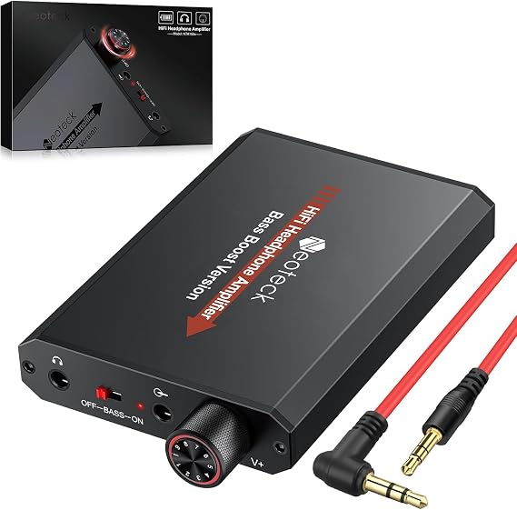 Neoteck 3.5mm Headphone Amp with Bass Boost HiFi Headphone Amplifier
