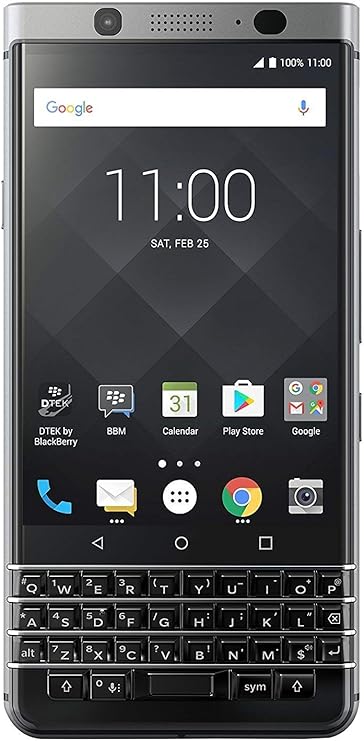 BlackBerry KEYone 32GB BBB100-1 - 4.5" Inch Factory Unlocked LTE Smartphone (Silver) - International Version - in The US - GSM ONLY, NO CDMA