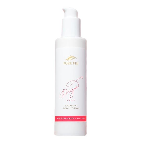 PURE FIJI Body Lotion Hydrating - Moisturizing Lotion for Dry Skin with Coconut Milk and Vitamin E, Organic Body Lotion For Women and Men, Dragon Fruit Scent, 8 oz