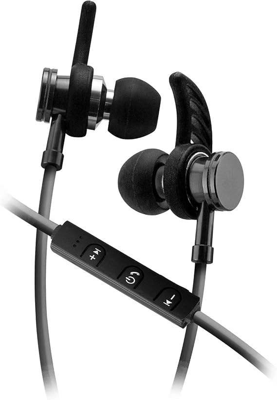 SENTRY Industries Inc. HPXBT150 Bluetooth Flat Cord Earbuds with Microphone,Multicoloured
