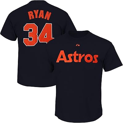 Outerstuff Nolan Ryan Houston Astros Navy Youth 8-20 Name and Number Player Jersey T-Shirt