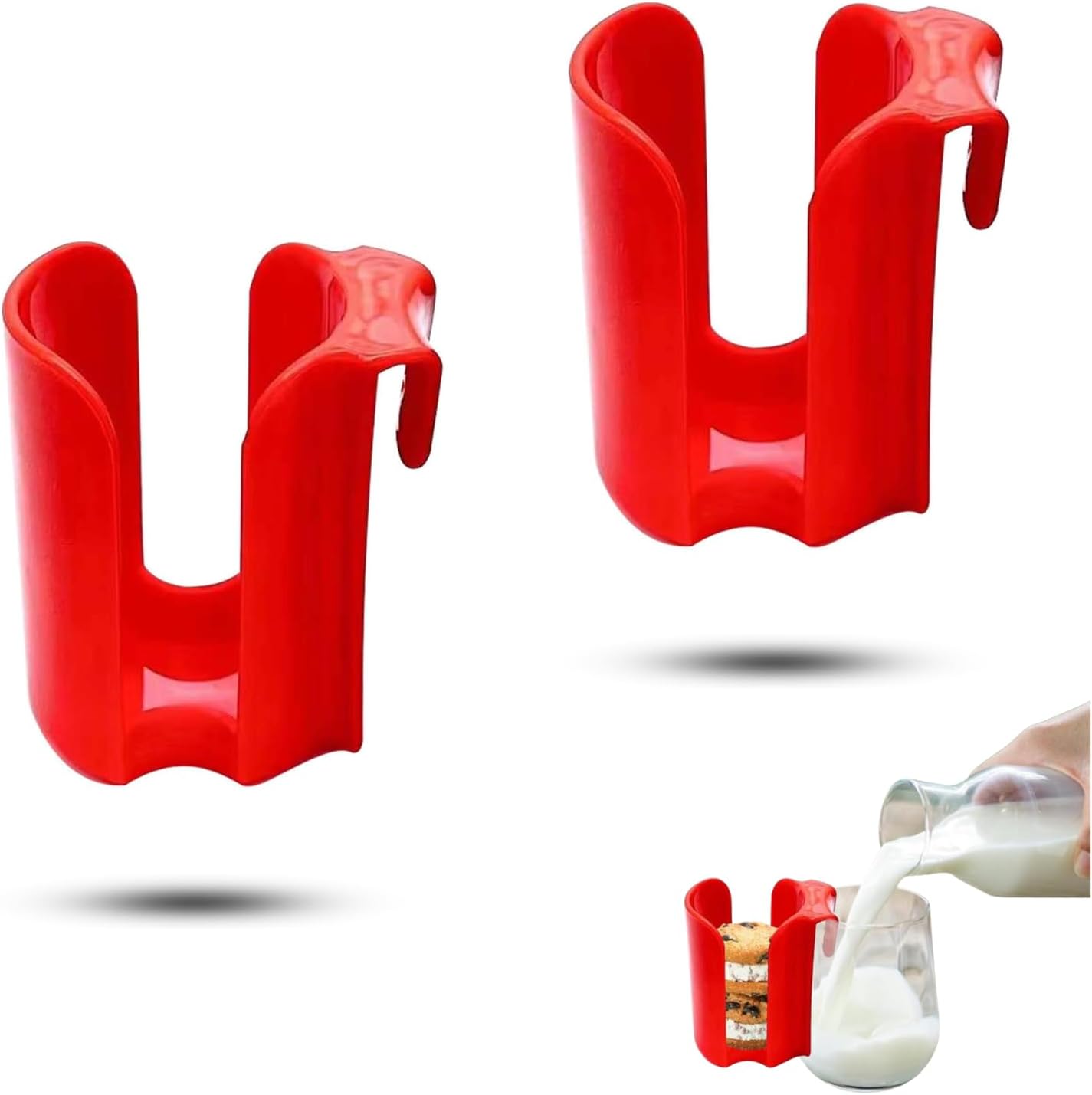 2 Pcs Cup Cookie Holder Creative Cup Side Cookie Container Storage for Candies Small Snacks Tea Bag