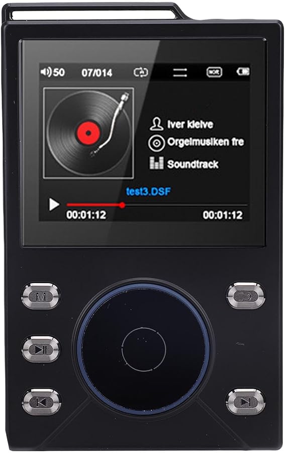HIFI MP3 Player with Bluetooth 5.4, Lossless DSD FLAC Player, Digital Audio Player HI RES Portable Music Player 16G Card, Support up to 256G