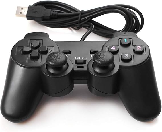 USB Wired Game Controller for Windows PC/Raspberry Pi Remote Controller Gamepad Gaming Joystick Dual Vibration Joypad for Laptop Desktop Computer(Windows 11/10/8/7) & Steam/Roblox/RetroPie/RecalBox