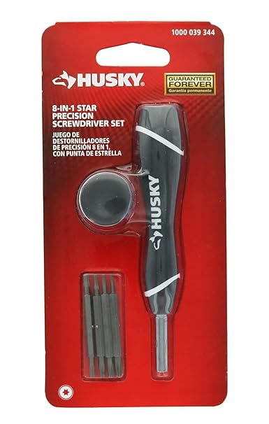 Husky 1000 039 344 8-in-1 Star Precision Screwdriver Set