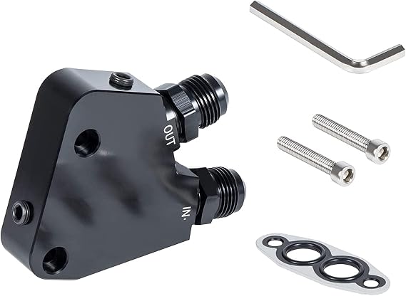 Engine Oil Cooler Adapter Kit Fits For Corvette C5 C6 C7 1997-2019 & GM LS1 LS2 LS3 LS6 LS7 LS9 Gen IV