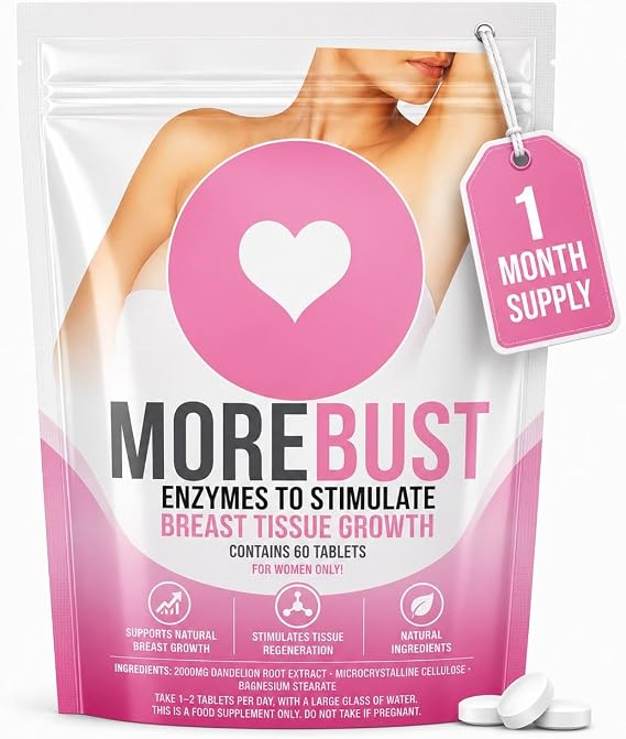 Breast Enlargement Pills for Women | Estrogen Tablets for Women Breast Growth | Natural Breast Enlargement Supplement | Effective Breast Enhancer Pills for Fuller, Firmer Bust | Pack of 60 Tablets
