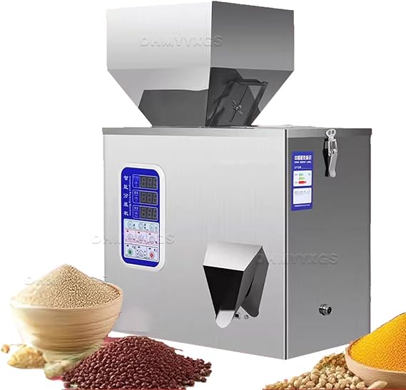 Electric Particle Filling Machine+Auger Powder Filler+1-200g Capacity & Digital Control+Foot Pedal & Auto Mode+Food-Grade Material+Perfect for Flour & Bean Packaging 100G