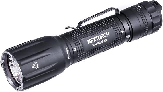 NEXTORCH TA30C MAX 3000lm Flashlight Black,High Lumens LED Flashlight