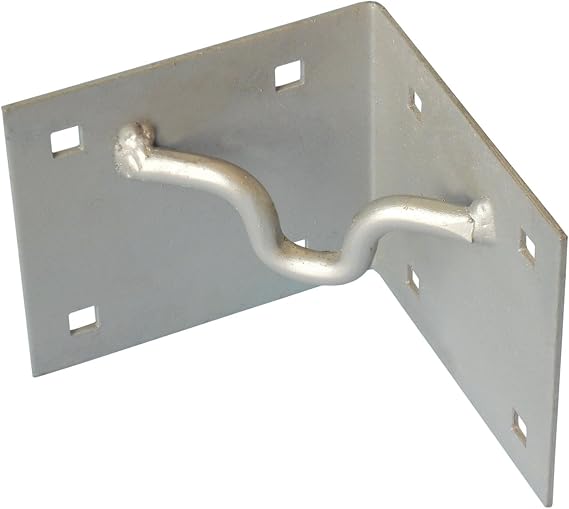Dock Edge Stationary Dock Anchor Tie Down Corner, Galvanized