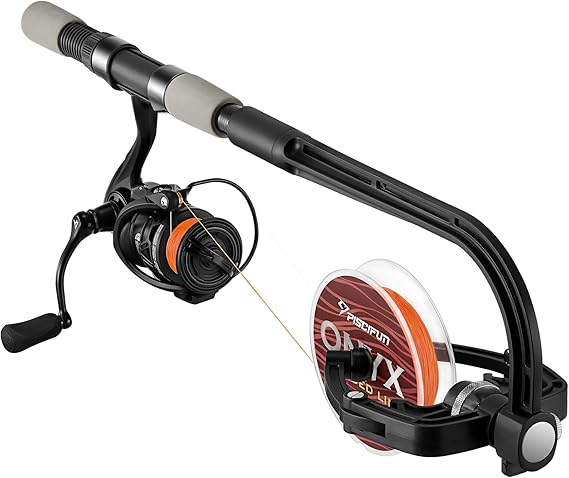Piscifun Fishing Line Spooler, Portable Winder for Fishing Reels | Adjustable tension, One-person spooling, Fits spinning and casting reels, Compact storage, Helps reduce line twist