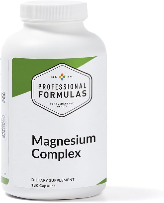 Professional Formulas Magnesium Complex 400 mg Elemental Magnesium from Malate, Citrate, Glycinate & Krebs Chelates Supports Muscle Relaxation, Energy Production & Nerve Function 90 Capsules