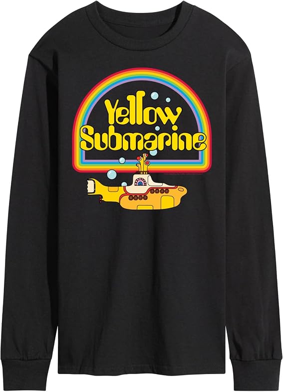 The Beatles - Yellow Submarine Rainbow Logo - Men's Long Sleeve T-Shirt