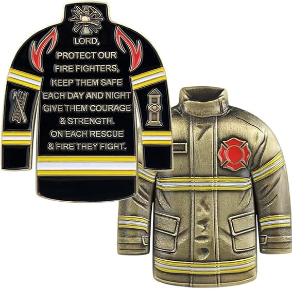 Firefighters Challenge Coin Rescue Uniform Coin Firefighter Challenge Coins