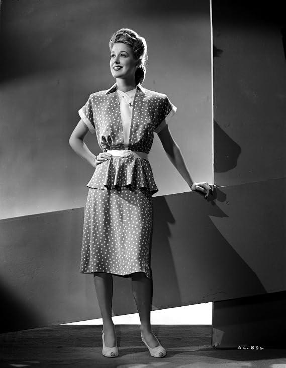 Audrey Long on a Printed Top and Bottom standing Portrait Photo Print (8 x 10)
