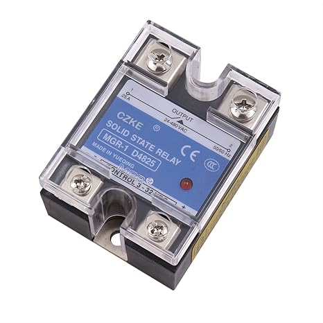 SSR MGR-1 D4810 D4825 D4840 Single Phase DC Control DC Heat Sink 3-32VDC to 220VDC 600V 10A 25A 40A DD Solid State Relay(Size:D4810 10DA)