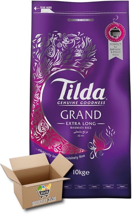 Tilda Grand Extra Long Basmati Rice 10kg Grocery King (10 KG)