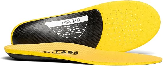 Dash Insoles | Carbon Fiber Orthotics by Tread Labs - Men 9-9.5 || Women 10-10.5 || EU 41.5-42 / Medium