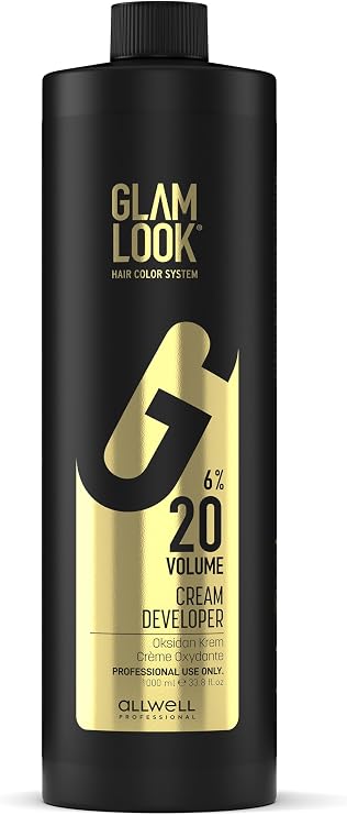 GLAMLOOK 20 Volüm Peroksit (%6) | Oksidan Kremi 1000 ml | Profesyonel Developer