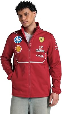 PUMA Scuderia Ferrari F1 2025 Team Softshell Jacket - Red