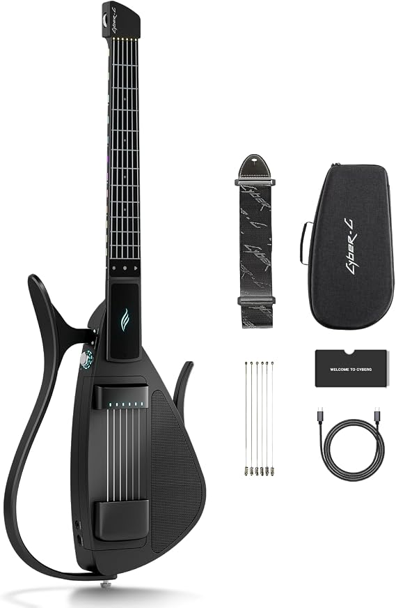 Enya CYBER-G Smart Guitar with Silicone Strings App & Speaker