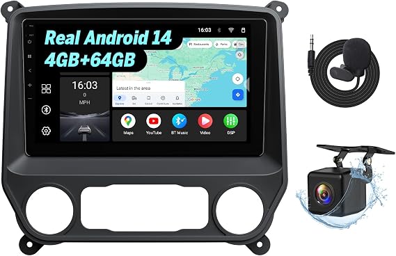 Eonon Android 14 Car Stereo for Chevy Silverado GMC Sierra 2014-2018