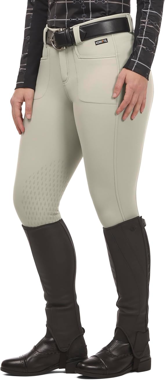 Kerrits Women's Fleece-Lined 3-Season Tailored Knee Patch Breech