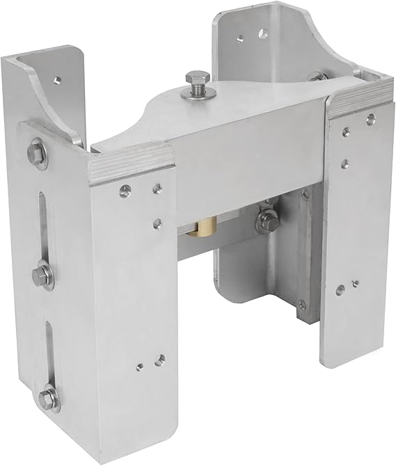 KUAFU Jack Plate Adjustable 8'' Outboard Boat Jack Plate Aluminum Manual Power-Lift 40-225 Horsepower Engine