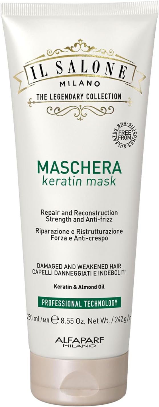 Alfaparf Il Salone Milano Keratin Mask 250ml - maschera per capelli danneggiati e indeboliti