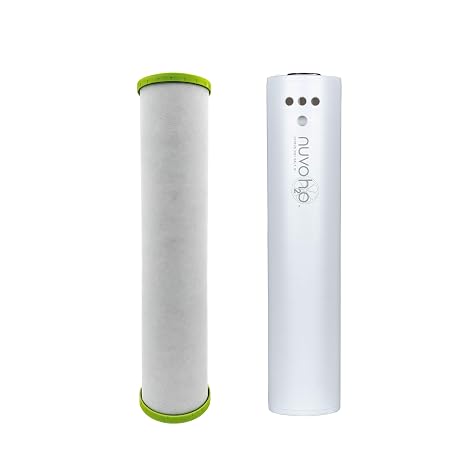 NuvoH2O Replacement Cartridge for Whole Home Duo System, Advanced 2-Stage Citrus Filtered, Salt-Free Water Filter System + Water Softener and Carbon Filter Healthy & Pure Water