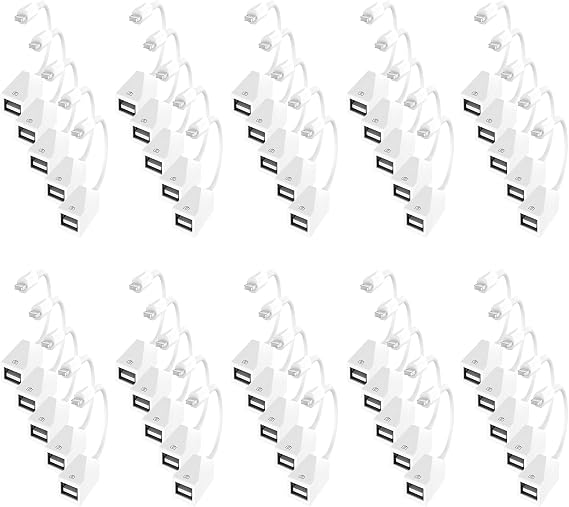 Lightning to USB Camera Adapter Apple MFi Certified 50 Pack