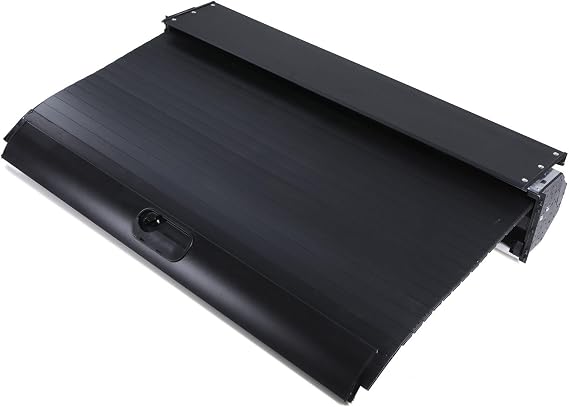 Black Aluminium Roller Tonneau Truck Bed Cover Compatible with Toyota Hilux MK8 MK9 Revo 2015+ Rolling Shutter Pickup Load Bed Locking Cargo Top